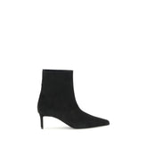 Black Leather Ankle Boots